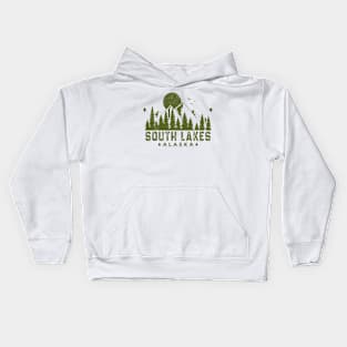 South Lakes Alaska Mountain Souvenir Kids Hoodie